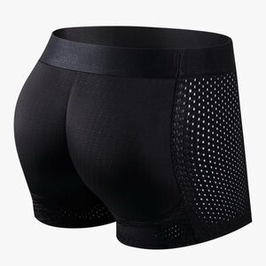 Men's Black Breathable Padded Briefs